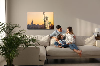 Ljuddämpande tavla - The statue of liberty, new