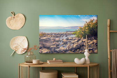 Ljuddämpande tavla - Sea and mountain landscape