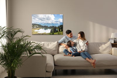 Ljuddämpande tavla - Glacier peak stratovolcano