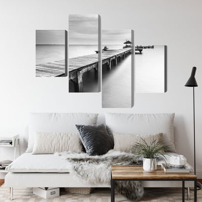 Ljuddämpande tavla - Wooden pier