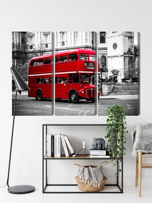 Ljuddämpande tavla - A double decker bus in London