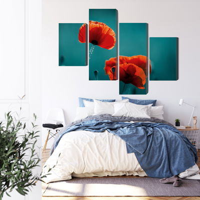 Ljuddämpande tavla - Macro poppies