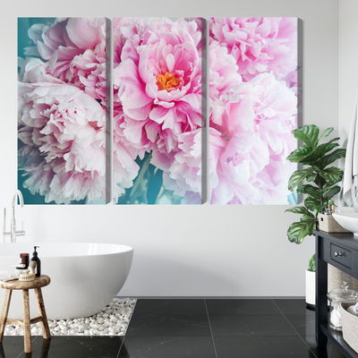 Ljuddämpande tavla - 3d peony bouquet