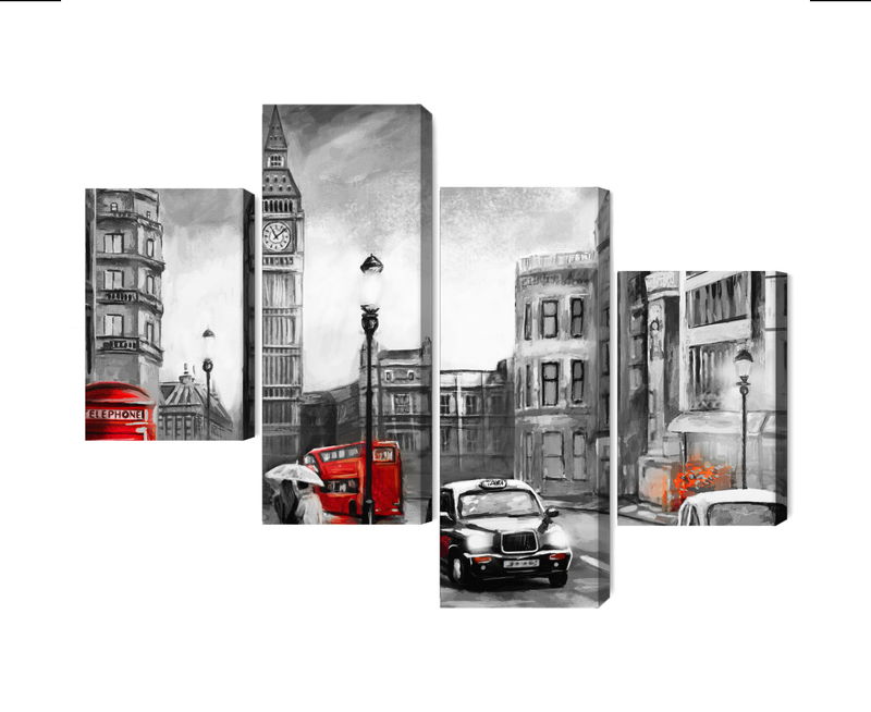 Ljuddämpande tavla - London street view
