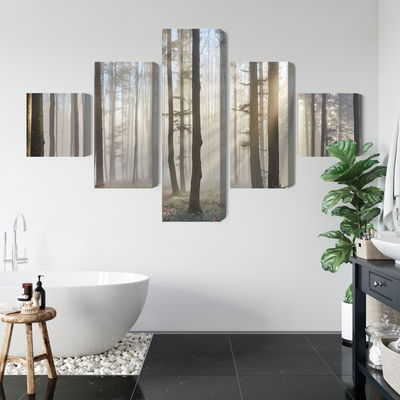 Ljuddämpande tavla - Sunrise in the woods