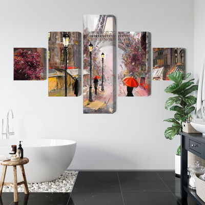 Ljuddämpande tavla - View of the street of Paris