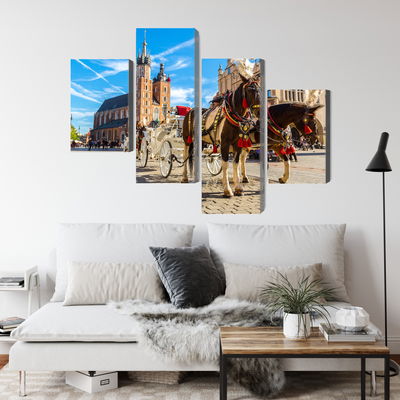 Ljuddämpande tavla - Horse carriages