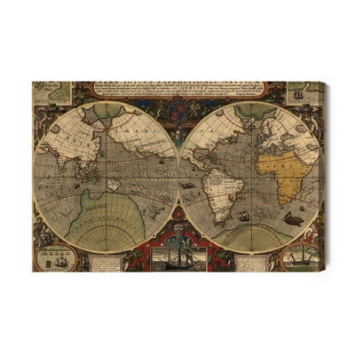 Ljuddämpande tavla - Ancient world map