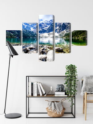 Ljuddämpande tavla - Lake morskie oko 3d