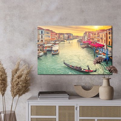 Ljuddämpande tavla - Boats in venice