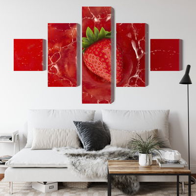 Ljuddämpande tavla - Juicy strawberry