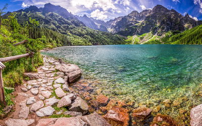 Ljuddämpande tavla - 3d view of the lake