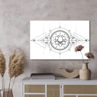 Ljuddämpande tavla - Lotus and sacred geometry