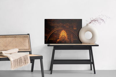 Ljuddämpande tavla - Goddess durga in pandal