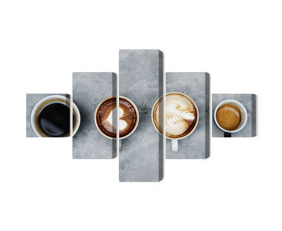 Ljuddämpande tavla - Cups with coffee