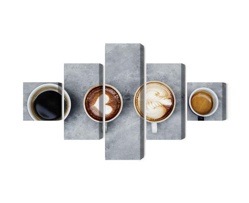 Ljuddämpande tavla - Cups with coffee