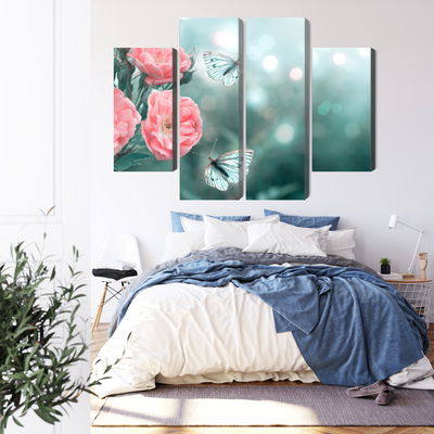 Ljuddämpande tavla - Delicate flowers and 3d