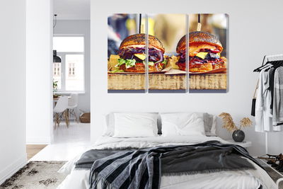 Ljuddämpande tavla - Vegan burgers