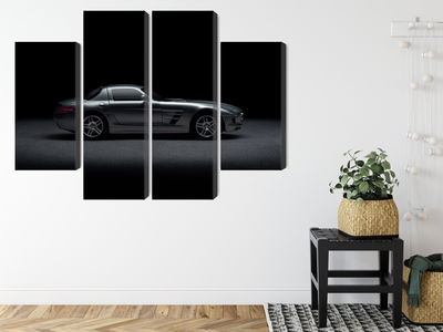 Ljuddämpande tavla - Sports car on a dark