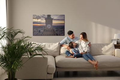 Ljuddämpande tavla - The clock over Warsaw