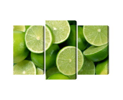 Ljuddämpande tavla - Lime halves