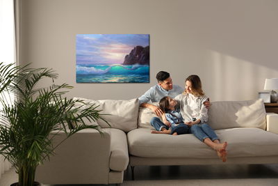 Ljuddämpande tavla - The sea at dawn