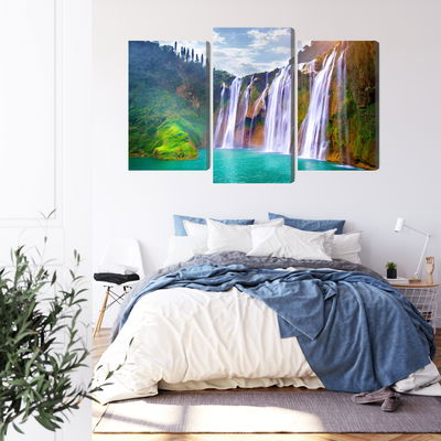 Ljuddämpande tavla - The waterfall in luoping