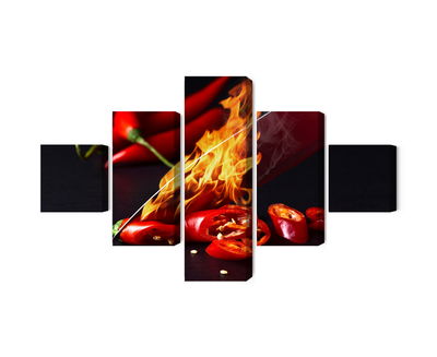 Ljuddämpande tavla - Burning knife