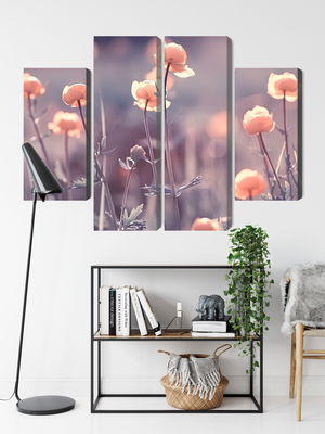 Ljuddämpande tavla - Spring 3d flowers