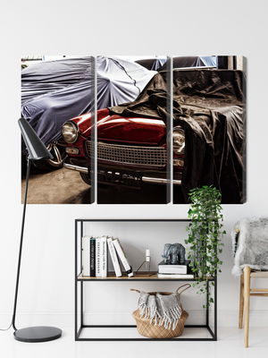 Ljuddämpande tavla - Italian retro car covered