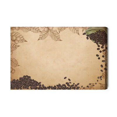 Ljuddämpande tavla - Grains on a jute bag