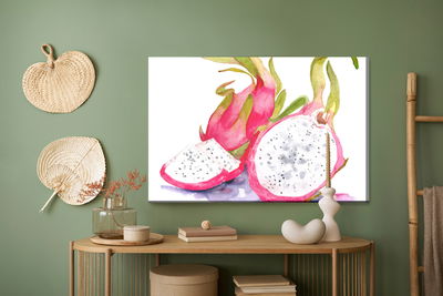 Ljuddämpande tavla - Watercolor dragon fruit
