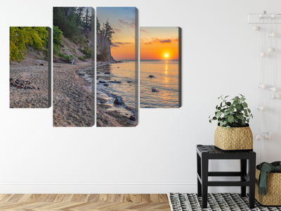 Ljuddämpande tavla - Sunset on the baltic sea