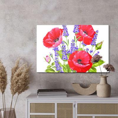 Ljuddämpande tavla - Bouquet of poppies