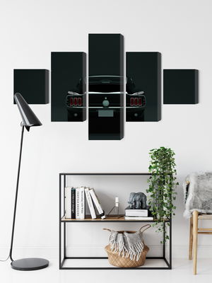 Ljuddämpande tavla - Vintage black muscle car