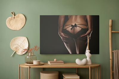 Ljuddämpande tavla - Woman in erotic lingerie