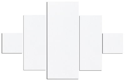 Ljudabsorbent till vägg - Wall 5-parts one