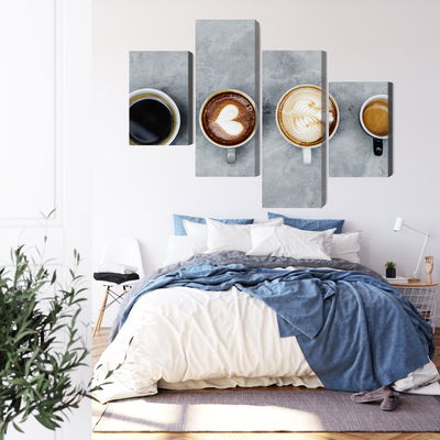 Ljuddämpande tavla - Cups with coffee