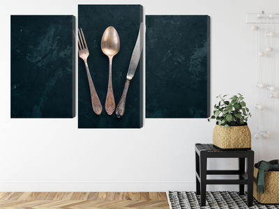 Ljuddämpande tavla - Old cutlery