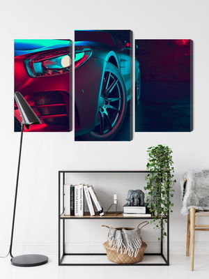 Ljuddämpande tavla - Front of a 3d sports car
