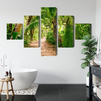 Ljuddämpande tavla - Path in a tropical 3d forest