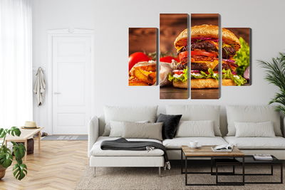 Ljuddämpande tavla - Homemade hamburger
