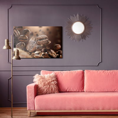 Ljuddämpande tavla - Hot coffee beans