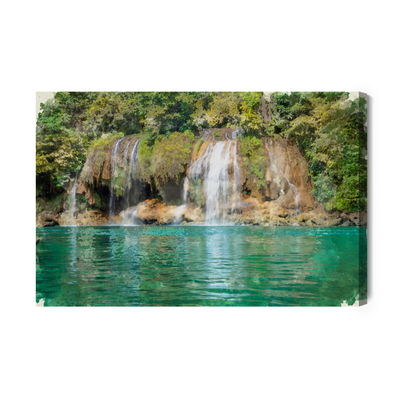 Ljuddämpande tavla - A view of the waterfall