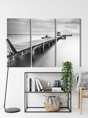 Ljuddämpande tavla - Wooden pier