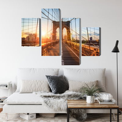 Ljuddämpande tavla - Brooklyn bridge in New York