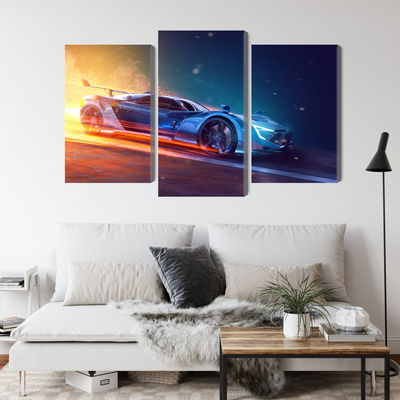 Ljuddämpande tavla - 3d futuristic sports car