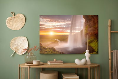 Ljuddämpande tavla - Seljalandsfoss waterfall