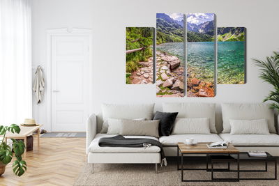 Ljuddämpande tavla - 3d view of the lake