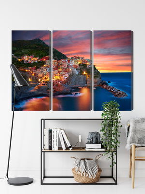 Ljuddämpande tavla - Manarola city in Italy